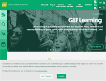 Tablet Screenshot of gef.eu